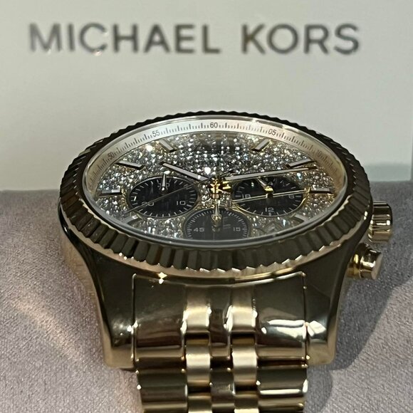 Michael Kors Oversized Lexington Gold-Tone Watch – Brand New (MK8494) - Picture 8 of 11